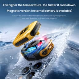 MEMO CX12 Mobile Phone PUBG Game Cooler Magnetic Semiconductor Ice Cooling Fan Radiator with Digital Display for IPhone Android
