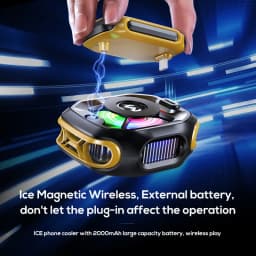 MEMO CX12 Mobile Phone PUBG Game Cooler Magnetic Semiconductor Ice Cooling Fan Radiator with Digital Display for IPhone Android