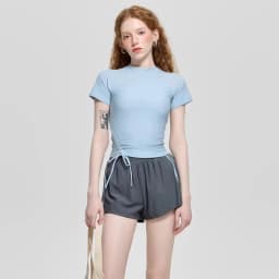 Korean Ins Style High-end Conservative Flat Corner Cover Belly Slimming Split Body Hot Spring Swimsuit for Women in Water Tones
