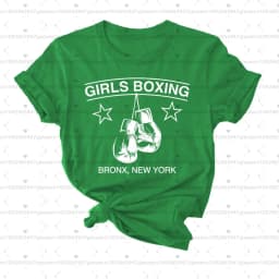 Rachel's Girls Boxing Green T-Shirt Girls Shirt Women's Friends TV Show Rachel Green Friend Plus Size Unisex Women T-Shirt