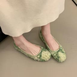 French Flat Single Shoes Women's Spring 2026 New Style with Skirt Gentle and Shallow Mouth