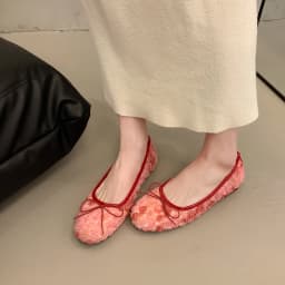 French Flat Single Shoes Women's Spring 2026 New Style with Skirt Gentle and Shallow Mouth