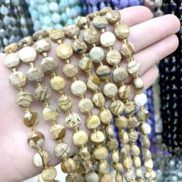 8MM Natural Stone Amethyst Tiger Eye Rose Quartz Gemstone Cut Beads DIY Jewelry Making Bracelet Necklace Accessories Wholesale
