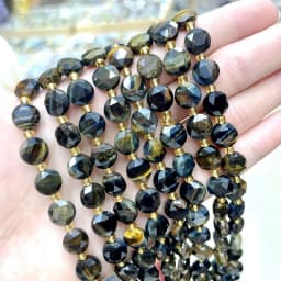 8MM Natural Stone Amethyst Tiger Eye Rose Quartz Gemstone Cut Beads DIY Jewelry Making Bracelet Necklace Accessories Wholesale