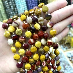 8MM Natural Stone Amethyst Tiger Eye Rose Quartz Gemstone Cut Beads DIY Jewelry Making Bracelet Necklace Accessories Wholesale