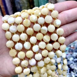8MM Natural Stone Amethyst Tiger Eye Rose Quartz Gemstone Cut Beads DIY Jewelry Making Bracelet Necklace Accessories Wholesale