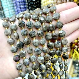 8MM Natural Stone Amethyst Tiger Eye Rose Quartz Gemstone Cut Beads DIY Jewelry Making Bracelet Necklace Accessories Wholesale