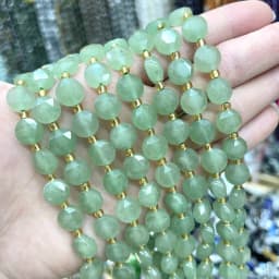 8MM Natural Stone Amethyst Tiger Eye Rose Quartz Gemstone Cut Beads DIY Jewelry Making Bracelet Necklace Accessories Wholesale