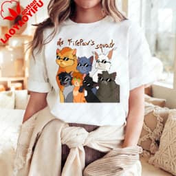 Warrior Cats Art Print Unisex Cotton T Shirt Fashion Casual Summer Top For Men Womenasual Crew Neck Short Sleeve Cotton