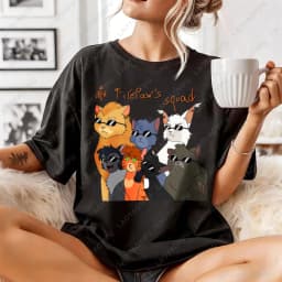 Warrior Cats Art Print Unisex Cotton T Shirt Fashion Casual Summer Top For Men Womenasual Crew Neck Short Sleeve Cotton