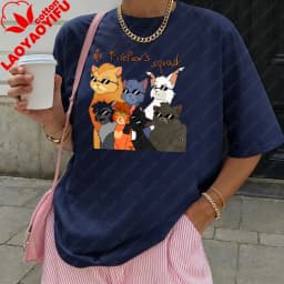 Warrior Cats Art Print Unisex Cotton T Shirt Fashion Casual Summer Top For Men Womenasual Crew Neck Short Sleeve Cotton
