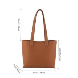 DIY Handmade Tote Bag Accessories PU Material Solid-color Shoulder Bag Make By Oneself Large Capacity Trendy Ladies' Bags