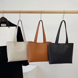 DIY Handmade Tote Bag Accessories PU Material Solid-color Shoulder Bag Make By Oneself Large Capacity Trendy Ladies' Bags