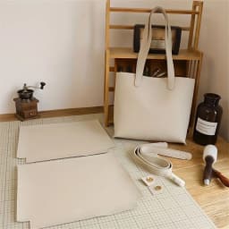 DIY Handmade Tote Bag Accessories PU Material Solid-color Shoulder Bag Make By Oneself Large Capacity Trendy Ladies' Bags