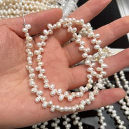 4–5mm Wheat-ear Shape 100% Natural Freshwater Pearls Loose Beads for Jewelry Making DIY Necklaces Bracelets and Accessories 36cm