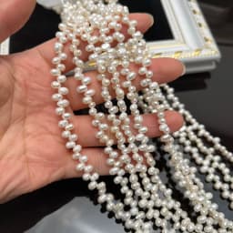 4–5mm Wheat-ear Shape 100% Natural Freshwater Pearls Loose Beads for Jewelry Making DIY Necklaces Bracelets and Accessories 36cm