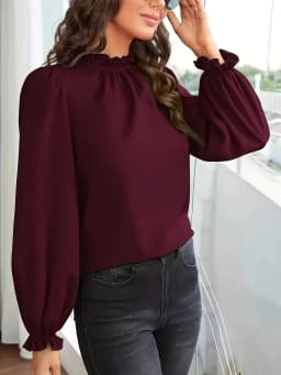 Temperament Loose Woman Shirt Fashion Casual Blouse Elegant Long Sleeve Woman Shirt Holiday Weekend Top