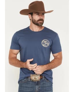 Cody James Men's Whiskey Barrel Logo Short Sleeve Graphic T-Shirt High-end Luxury Unisex Style Both of Men and Women