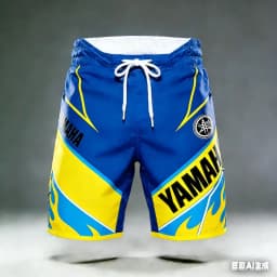 2026 Summer New Yamaha Blue Flames Fashion Sports Outdoor Fitness Shorts, Men Women Large Casual Motorcycle Riding Shorts