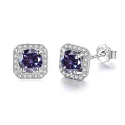 JoiasHome 925 Sterling Silver D Color VVS Moissanite Stud Earrings Women Luxury Fine Jewelry