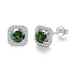 JoiasHome 925 Sterling Silver D Color VVS Moissanite Stud Earrings Women Luxury Fine Jewelry