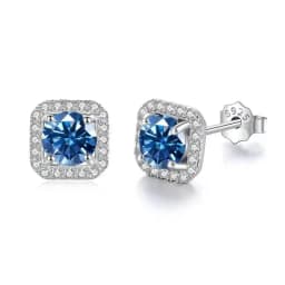 JoiasHome 925 Sterling Silver D Color VVS Moissanite Stud Earrings Women Luxury Fine Jewelry