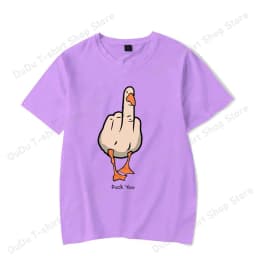 New Funny Duck You Printed T-shirts Fashion Women Men Short Sleeve Cool Summer Casual Tops Female Shirt Tees