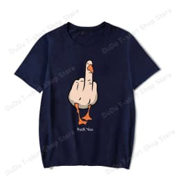 New Funny Duck You Printed T-shirts Fashion Women Men Short Sleeve Cool Summer Casual Tops Female Shirt Tees