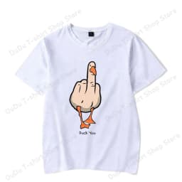 New Funny Duck You Printed T-shirts Fashion Women Men Short Sleeve Cool Summer Casual Tops Female Shirt Tees