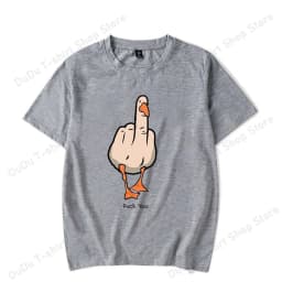New Funny Duck You Printed T-shirts Fashion Women Men Short Sleeve Cool Summer Casual Tops Female Shirt Tees