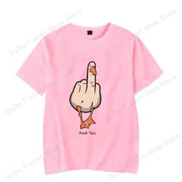 New Funny Duck You Printed T-shirts Fashion Women Men Short Sleeve Cool Summer Casual Tops Female Shirt Tees