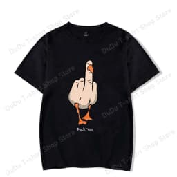 New Funny Duck You Printed T-shirts Fashion Women Men Short Sleeve Cool Summer Casual Tops Female Shirt Tees