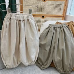 Kids Loose And Soft Lantern Trousers Spring And Autumn Children's Spring Wear Stylish And Fashionable Pants Forest Style
