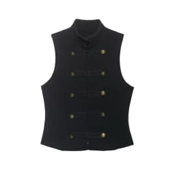 Women's Top 2026 Spring New Black Sleeveless Rope Knot Decorative Slim Fit Top Vest Unique Fashion Cool Trendy