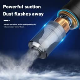 12V Portable Handheld Car Vacuum Cleaner Cordless Powerful Suction Strong High Power Cleaning Tool for Auto Interior