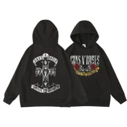 Guns N' Roses Men's Winter/autumn Pullover Hooded Sweatshirt for Men - Rock Music Roses Band