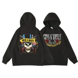 Guns N' Roses Men's Winter/autumn Pullover Hooded Sweatshirt for Men - Rock Music Roses Band