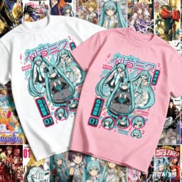 Adult and Children's Hatsune Miku Multi-form Character Collage Pure Cotton Subculture Personalized T-shirt