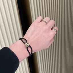 925 Silver Three Ring Tricolor Cross Couple Bracelet. A Holiday Gift with Adjustable Colors and Sizes. Never Fade. Non Allergic