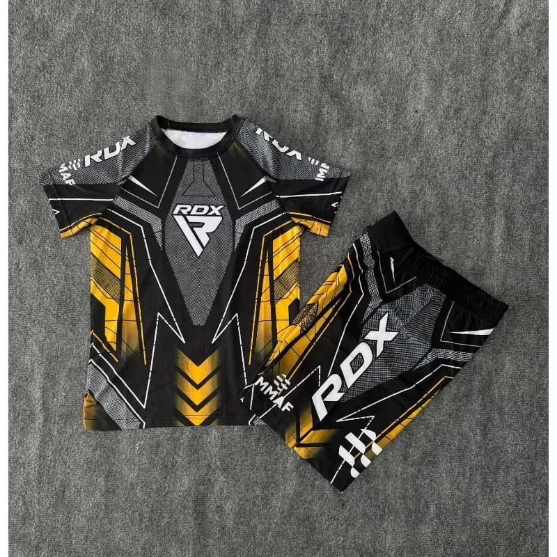 2026 Summer Fighting Competition New Set Men Women Kid Casual round Neck Short Sleeve Breathable Jersey & Shorts Boxing Suit