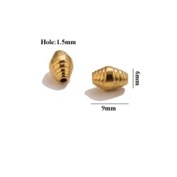 2pcs High Quality Stainless Steel Long Tube Beads for Jewelry Making Loose Spacer Beads DIY Bracelet Necklace Bracelets Finding