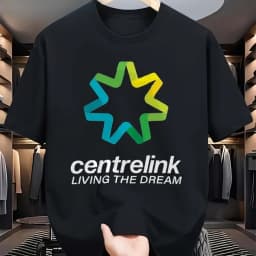 Men's Women's Vintage Anime Retro Gaming T-Shirt Tee with Star Living The Dream Centrelink Graphic