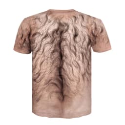 Funny Hairy Chest Graphic T Shirt Men 3d Printed Muscle Fake Abs Short Sleeve T-shirt Summer Spring Cosplay Costume Tee Shirts