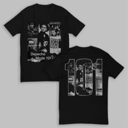 1989 Retro Depeche Mode 101 Depeche Mode Live Album T-Shirt Pure Cotton Couple Summer Streetwear Shirt  men clothing