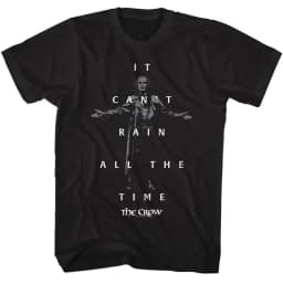 The Crow T-Shirt Men Summer Eric Draven Gothic Horror Graphic Short Sleeve Oversized Streetwear Loose Movie Fan Tee