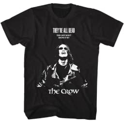 The Crow T-Shirt Men Summer Eric Draven Gothic Horror Graphic Short Sleeve Oversized Streetwear Loose Movie Fan Tee