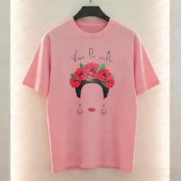 Frida Kahlo Viva La Vida Women T-Shirt Mexican Feminist Graphic Tops Boho Casual Cotton Tee Classics Retro Ropa Mujer for Women