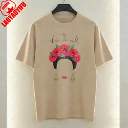 Frida Kahlo Viva La Vida Women T-Shirt Mexican Feminist Graphic Tops Boho Casual Cotton Tee Classics Retro Ropa Mujer for Women
