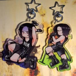 Nine Inch Nails Keychains Official Trent Reznor Music Theme Gift for Men Women Boys Girls