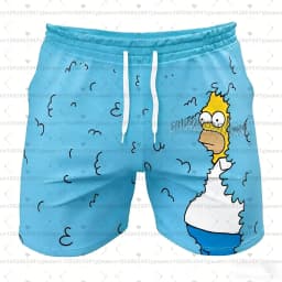 26 Holiday Summer Vacation Hawaiian Shorts Men'S The Simpsons Print Shorts Snowflake & Holly Print Quick-Dry Beach wear shorts
